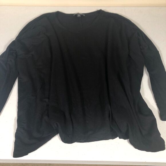 Karen Kane Sweater Womens Black Large Oversized Quiet Luxury Dark Academia Goth - Picture 3 of 5